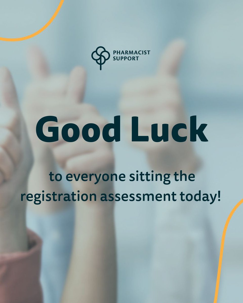 Good luck to everyone sitting the #registrationassessment today. Drink water, eat a full breakfast and BREATHE, you’ve got this 💚