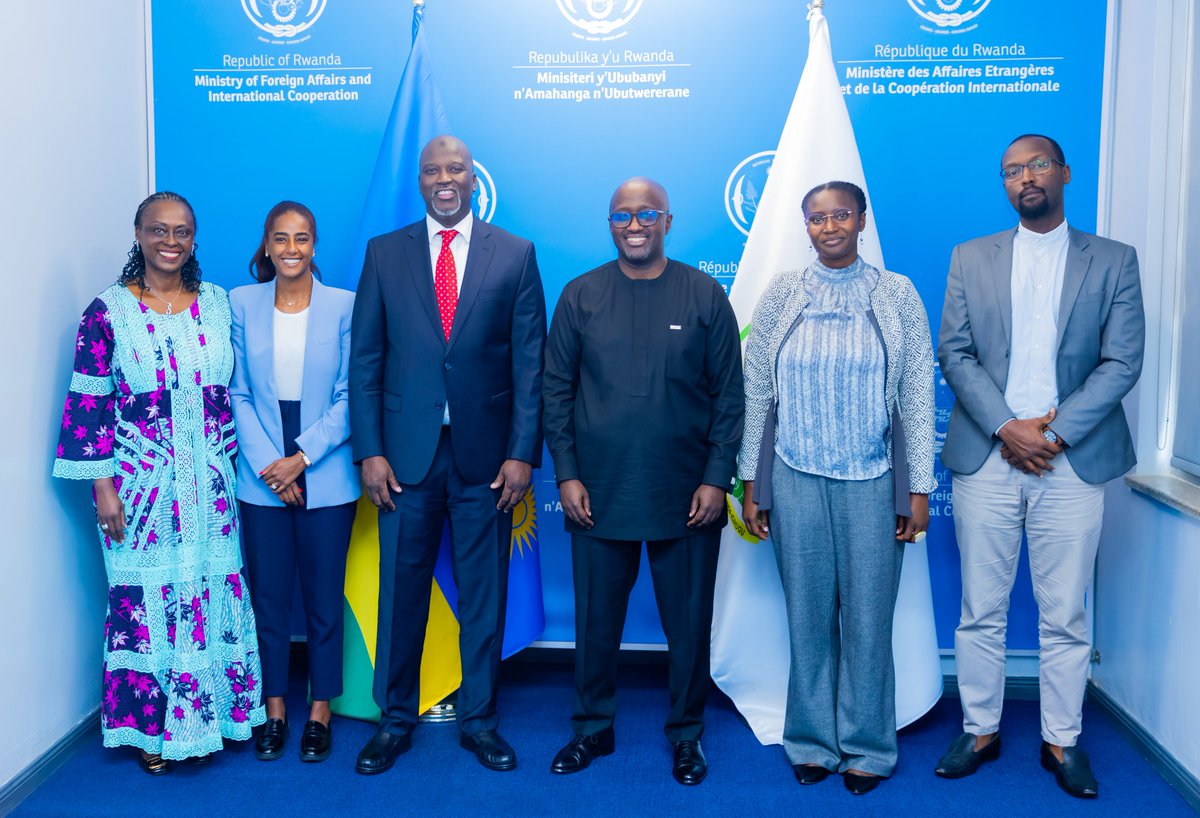 Ministry of Foreign Affairs & Int'l Cooperation (@rwandamfa) on Twitter photo Yesterday, Minister <a href="/onduhungirehe/">Olivier J.P. Nduhungirehe</a> received Mr. Abubacarr M. Tambadou, UN Assistant Secretary General and Registrar of the IRMCT Mechanism.
Among others, they discussed continued collaboration and consultations between the Mechanism and Rwanda. Yesterday, Minister <a href="/onduhungirehe/">Olivier J.P. Nduhungirehe</a> received Mr. Abubacarr M. Tambadou, UN Assistant Secretary General and Registrar of the IRMCT Mechanism.
Among others, they discussed continued collaboration and consultations between the Mechanism and Rwanda.