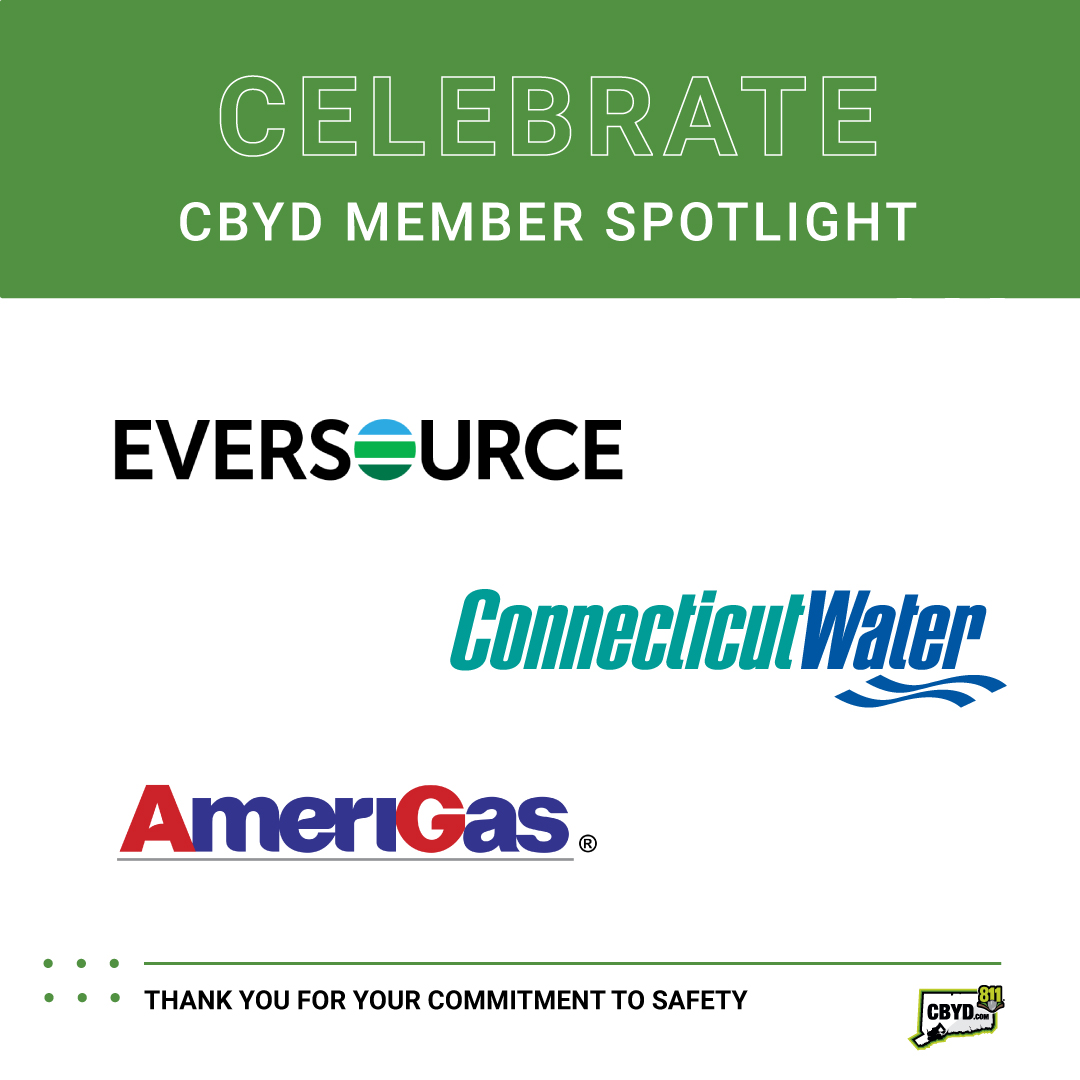 CBYD811's tweet image. CBYD Member Spotlight!
Thanks to Amerigas Propane, Connecticut Water Company, and Eversource Energy (Electric) for supporting the 811 mission and protecting CT’s underground utilities.
✅ Always call before you dig.
#CBYD #811 #DigSafe