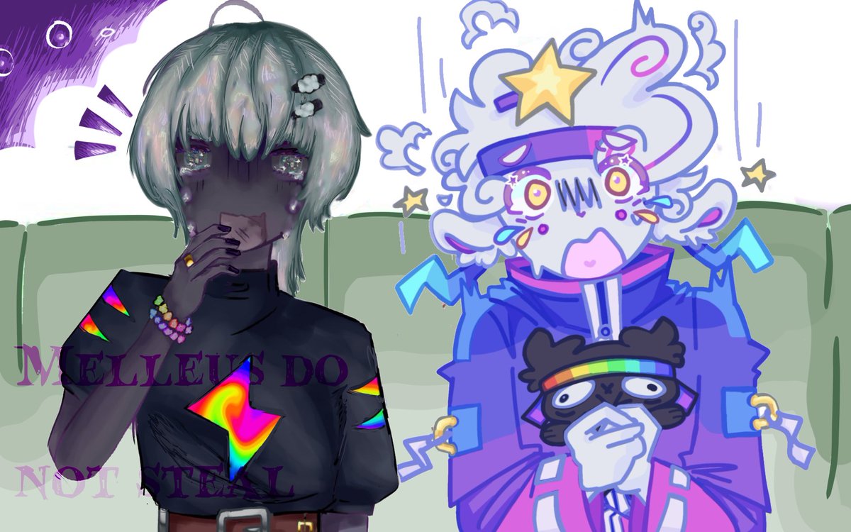 d0kja_stan's tweet image. Happy #prideduo month! Collab with my awesome whimsical oomf @pyperplane !1!
Tags
#spokeisherefanart #planetlordfanart #lifestealfanart #prideduofanart