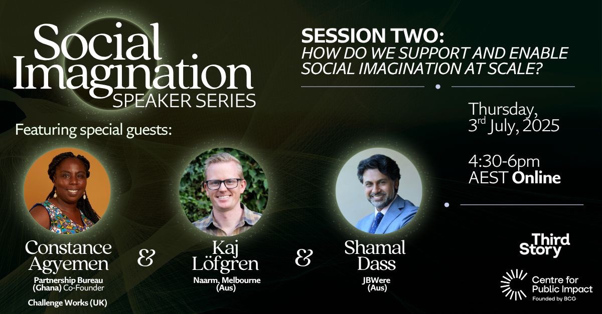ThirdStory (@thirdstoryorg) on Twitter photo How can we support and enable Social Imagination at scale? 💫
Join the second part of <a href="/thirdstoryorg/">ThirdStory</a> and <a href="/CPI_foundation/">Centre for Public Impact (CPI)</a>’s Social Imagination Speaker Series on 3rd July to learn more!
Register and find a recording of our first session here ⬇️
thirdstory.org/thoughts-insig… How can we support and enable Social Imagination at scale? 💫
Join the second part of <a href="/thirdstoryorg/">ThirdStory</a> and <a href="/CPI_foundation/">Centre for Public Impact (CPI)</a>’s Social Imagination Speaker Series on 3rd July to learn more!
Register and find a recording of our first session here ⬇️
thirdstory.org/thoughts-insig…