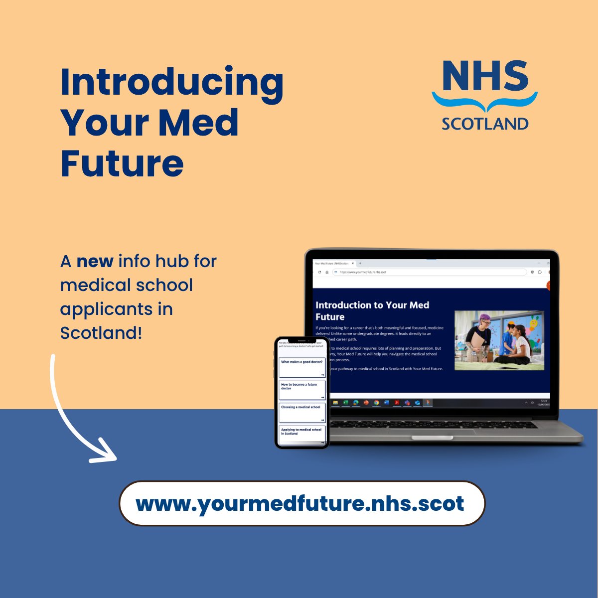 Thinking about studying medicine in Scotland?

We’re sharing a fantastic free resource from NHS Education for Scotland - Your Med Future! 🎉 yourmedfuture.nhs.scot

#YourMedFuture #MedSchool #StudyMedicine #GetIntoMedSchool #FutureDoctor #NHSScotlandCareers