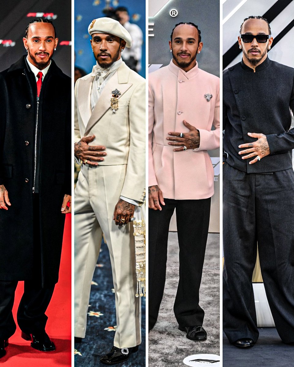 Sir Lewis Hamilton's red carpet looks in 2025 🤩