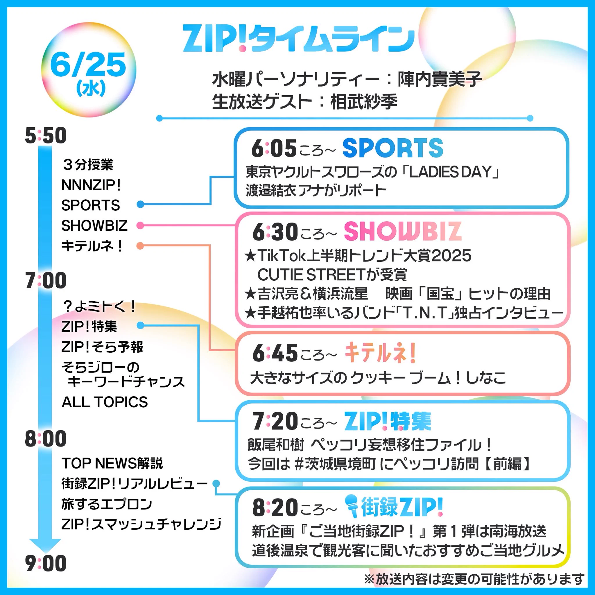 ZIP! 【公式】 on X: 