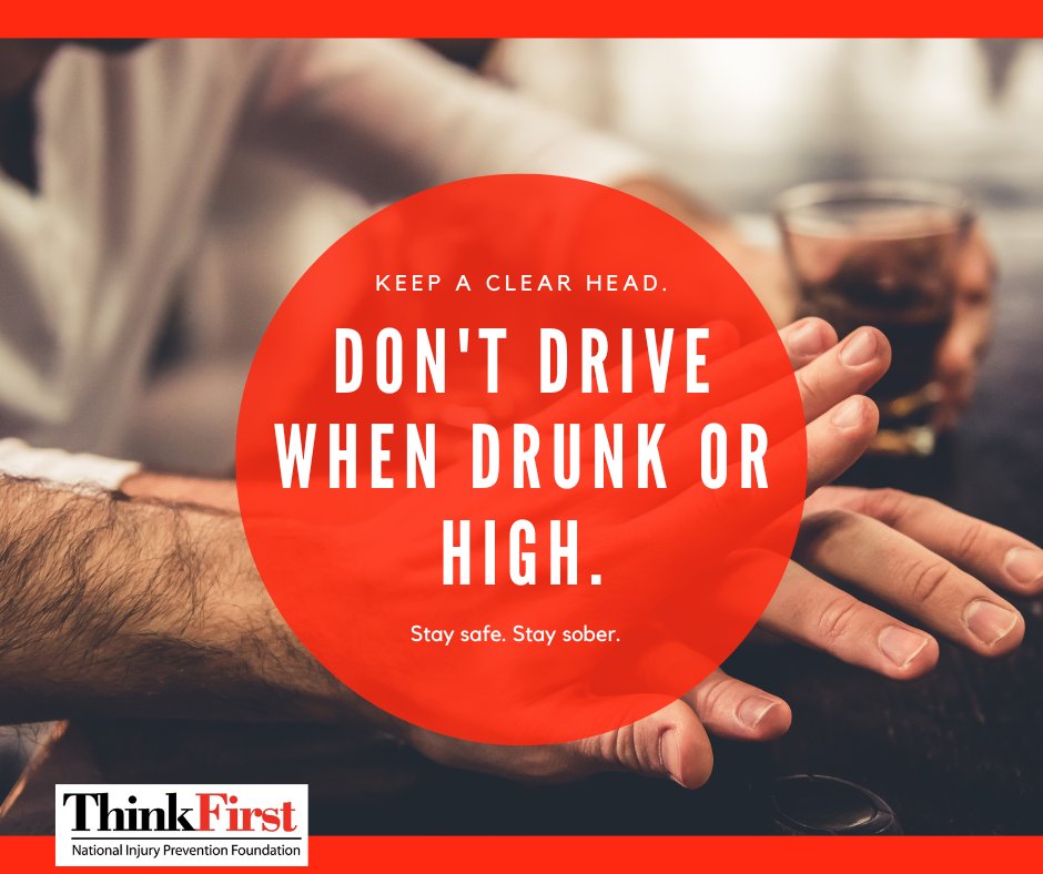 🚫 Don’t drive impaired.
Alcohol, drugs, even some meds slow reaction time and cloud judgment.

Plan ahead:
✔️ Use a rideshare
✔️ Call a friend
✔️ Stay where you are

One bad choice can change a life.

#ThinkFirst #DriveSober #RoadSafety #DontDrinkAndDrive
