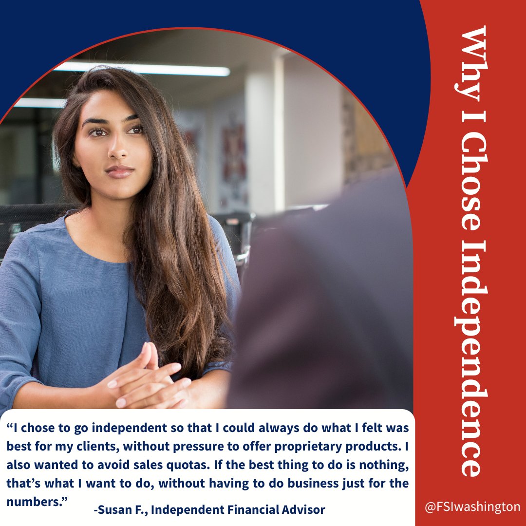 Financial advisors choose independence to serve clients, and build their own business

The NJAC 12:11 rule puts that at risk

Let advisors stay independent. Let clients keep their choice

Stop the NJ bill. Stop NJAC 12:11 

#AdvisorsVoice #ChooseIndependence #NJRegulation