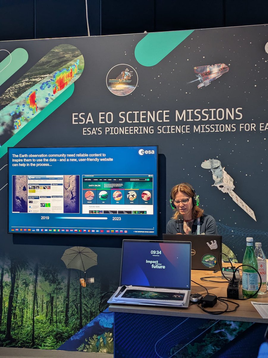 ejrquartz's tweet image. 📸EJR-Quartz at #LPS25!
Barbara Pinho & Mali Cecere took the stage at the @esa booth to spotlight our editorial work on @ESA_EarthOnline & @CopernicusEU CCM.
From Earth Explorer stories to eye-catching infographics—EO data made engaging! 🌍✨
#ESA #EarthExplorers