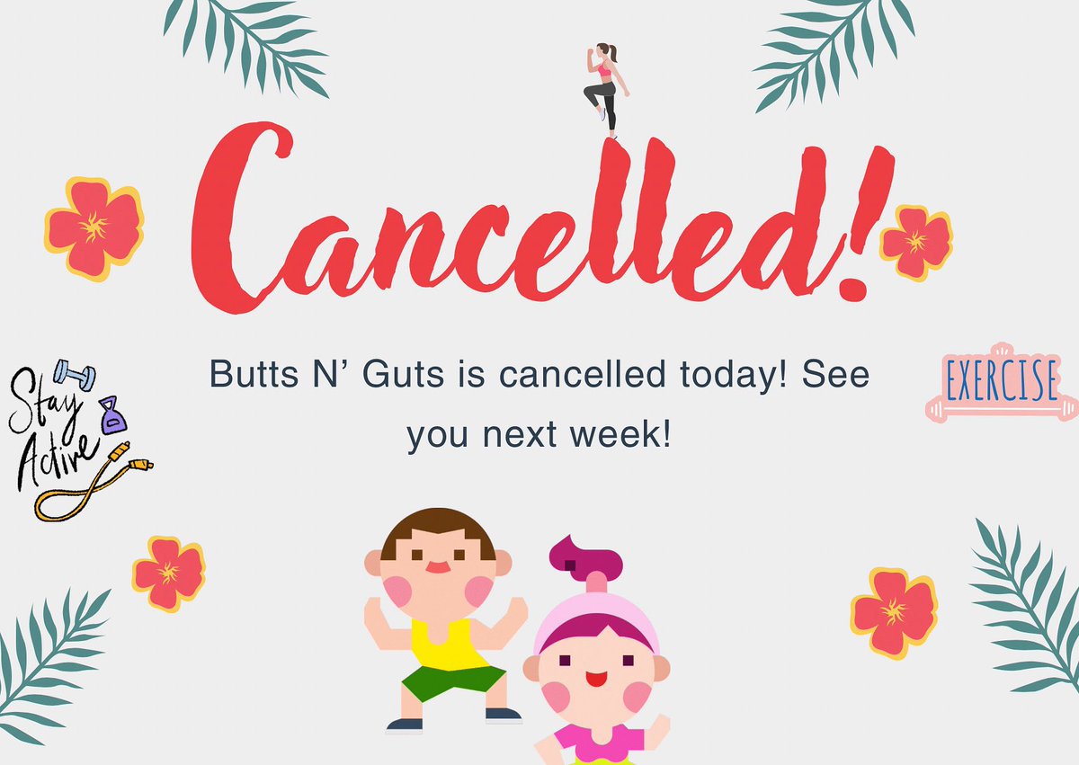 USI_REC's tweet photo. No Butts N Guts today! See you next week! https://t.co/eR0Isoa11Y