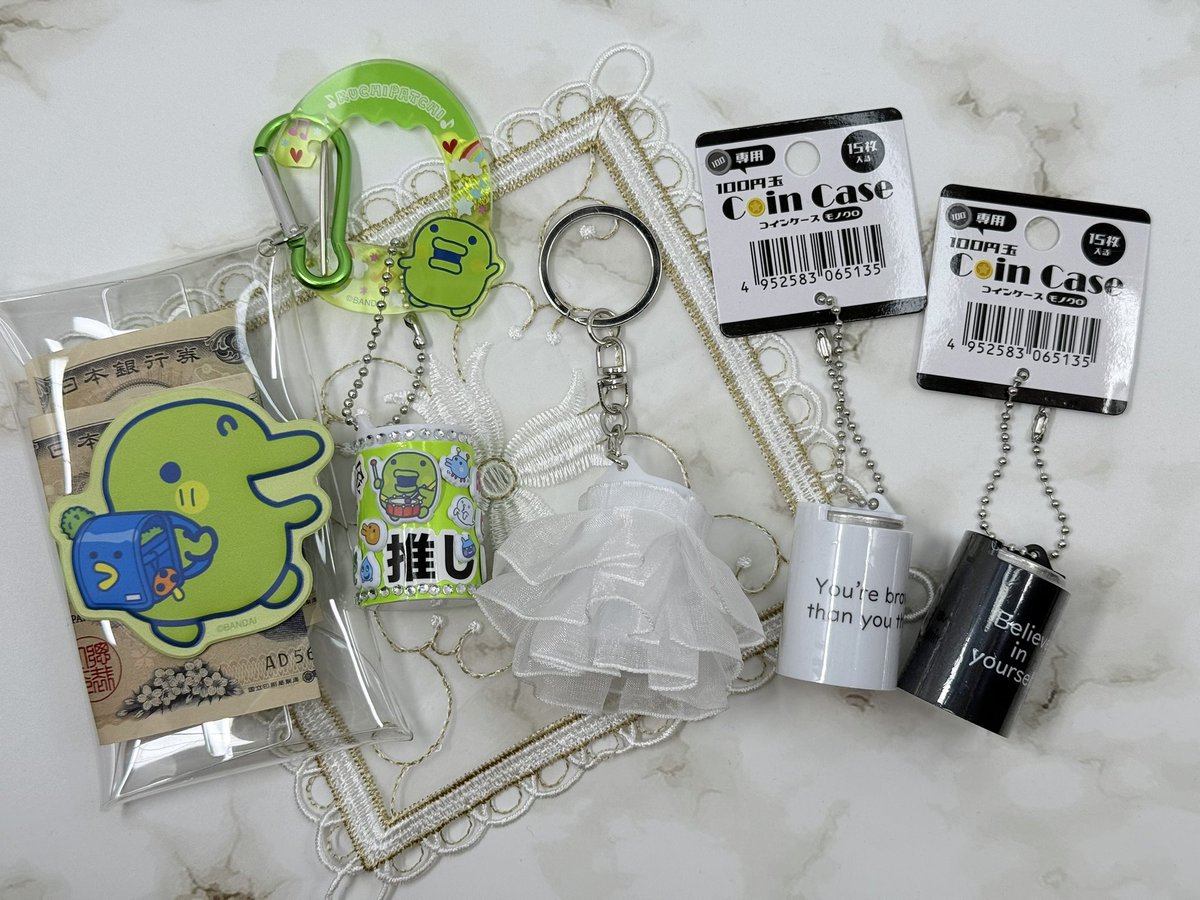 ぱんぱかっパ〜ン！／ セリアからコインシリンダーが登場したので早速ゲットしてきた〜💰✨ オリジナルにしたかったから110円で買えてめちゃ嬉しい‼︎  早速くちぱっち推しのコインケース作った🥚 良かったらYouTubeも覗いてみてね👀💚 #seria #ダイソー #推し活 ...