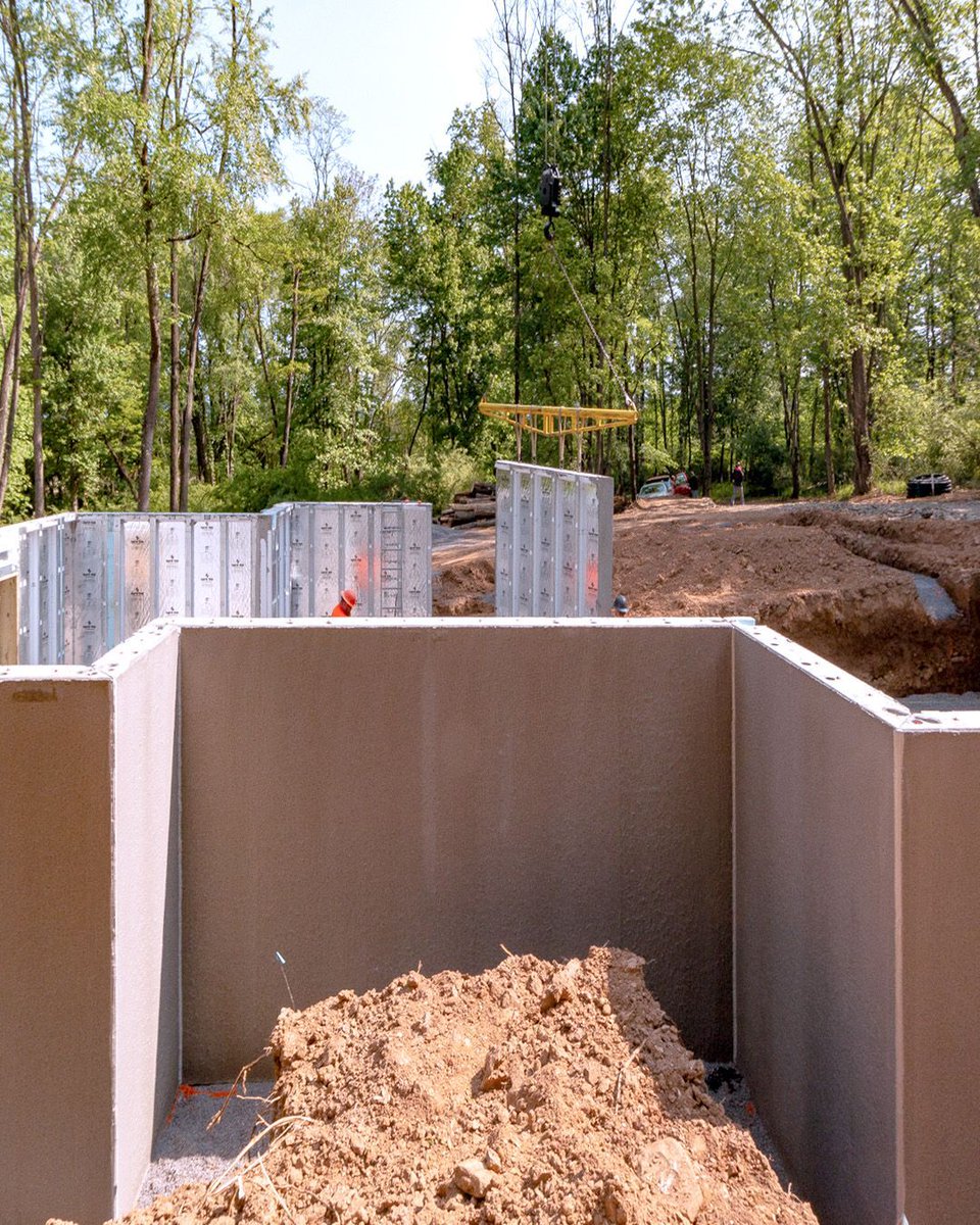 Precast foundation solutions from Superior Walls allow for complex installations in hard-to-reach locations. Helping to keep even the most intricate projects on schedule. #complexconstruction #precast #precastconcrete #superiorwalls #reliableconstruction