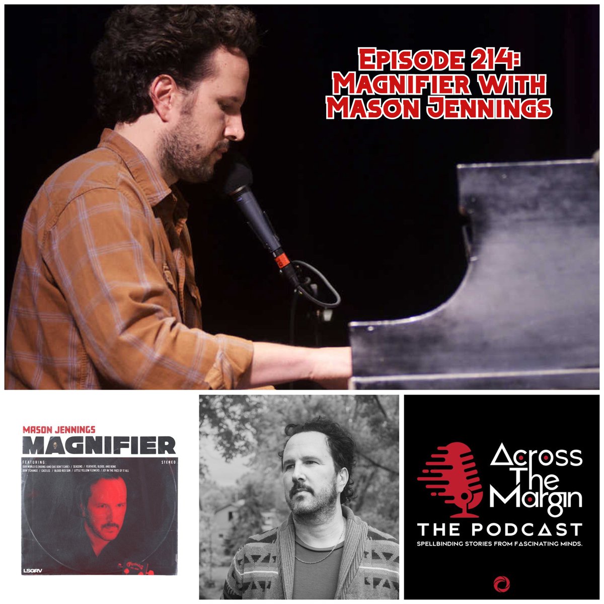 Across The Margin : The Podcast presents an interview with acclaimed singer-songwriter Mason Jennings on the heels of the release of his most recent album, Magnifier. <a href="/masonjennings/">Mason Jennings</a> <a href="/osirispod/">Osiris Media</a> 
Apple:podcasts.apple.com/us/podcast/acr…
Spotify:open.spotify.com/episode/5JDSIY…