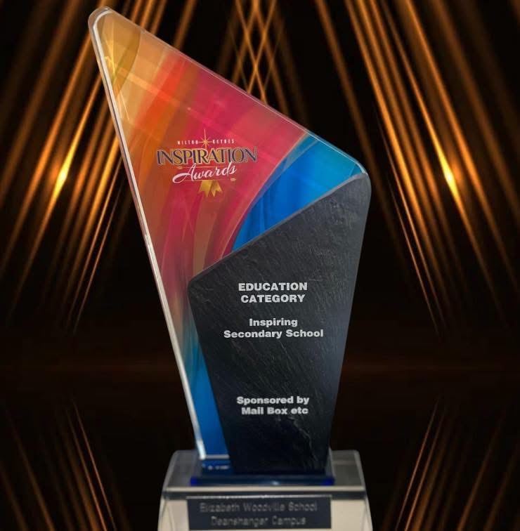 ToveLearning's tweet photo. Congratulations to @EWSacademy_  Deanshanger who won Inspirational Secondary School at the MK Inspiration Awards! 🥇
The awards were created to recognise those who inspire through their achievements, dedication, and contributions. Congratulations on this amazing achievement! 👏 https://t.co/SbySTziuPf