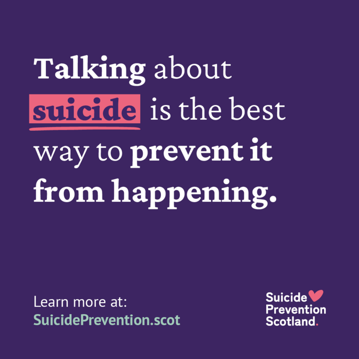 SuicidePrevScot's tweet image. What if a conversation about suicide could save a life? We know talking about suicide can be extremely difficult.
You might not know what to say, or worry you'll say the wrong thing.
We're normalising talking about suicide, and giving people the confidence to do so. 🩵🩷🧡💚