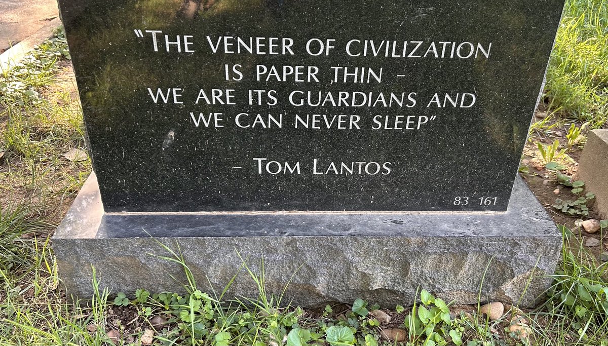 DC gravesite today of Congress’ only Holocaust survivor