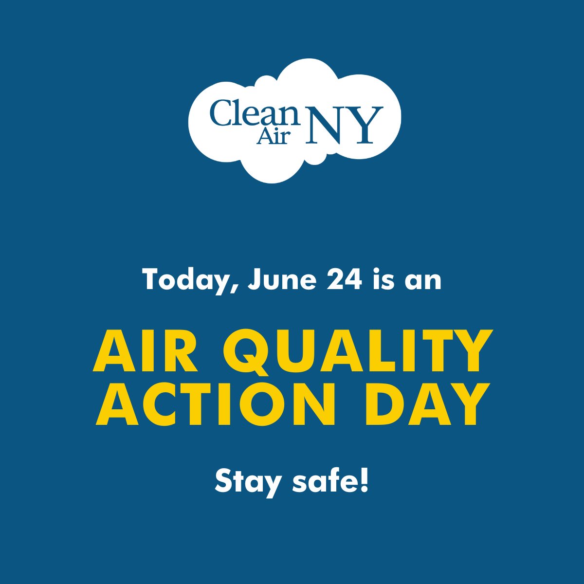 An Air Quality Health Advisory has been issued for June 24, 2025, for the following regions:

Long Island
New York City Metro

This advisory is effective from 11:00 a.m. to 11:00 p.m. The pollutant of concern is Ozone.