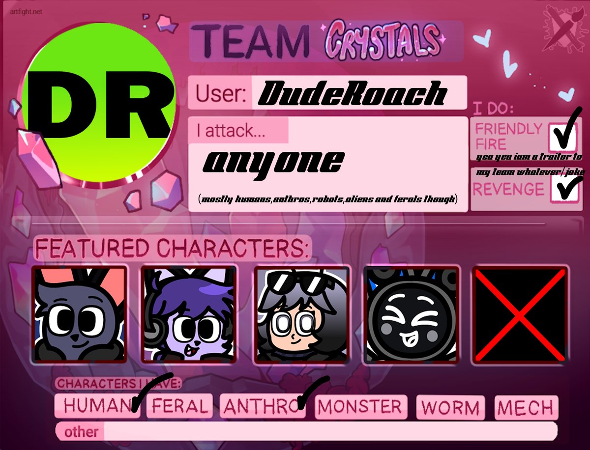 MaxRoachHotshot's tweet image. fancy on the rocks
artfight.net/~DudeRoach
#artfight2025 #artfight