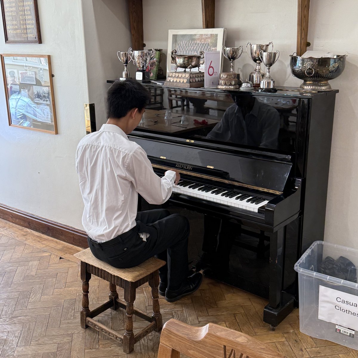 Some lovely musical entertainment from one of our Fourth Form as we waited for lunch this afternoon!