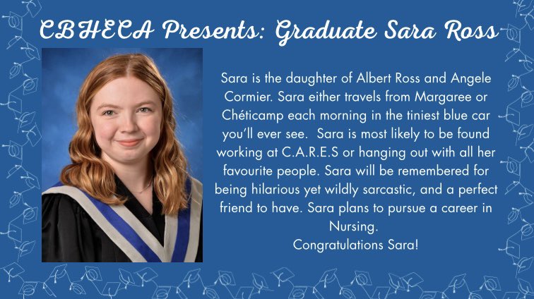 Congratulations Sara!