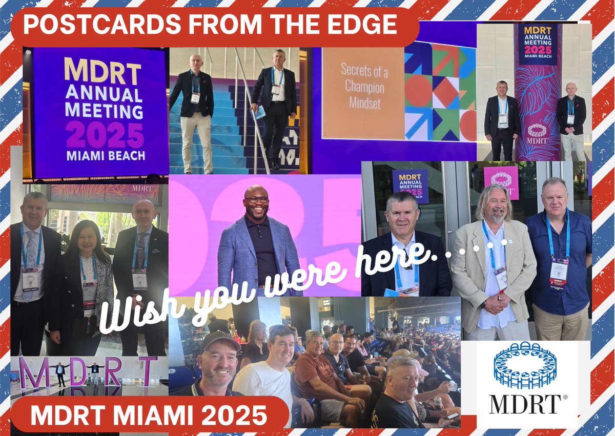 Postcards from Miami. Day 3 at <a href="/MDRtweet/">MDRT</a>  Conference and the energy is buzzing! 30 Irish Brokers are making the most of their MDRT experience: gathering insights, making connections, and soaking up  inspiration (and sunshine!) from all that this amazing annual event has to offer