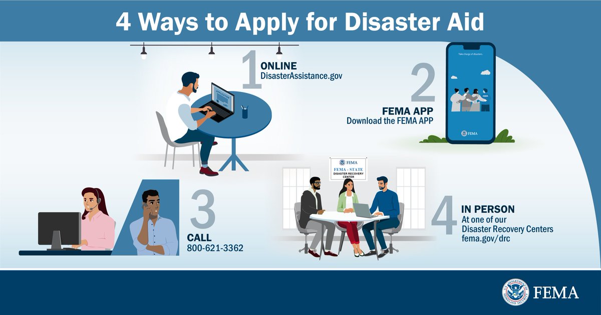 The fastest way to apply for FEMA assistance is online at DisasterAssistance.gov. 

You may also call at 800-621-3362, download the FEMA app, or visit the Disaster Recovery Center at 626 N. Newstead Ave (open Mon-Sat, 8 a.m. to 8 p.m.).

The deadline is Aug. 11.

#STLrecovers
