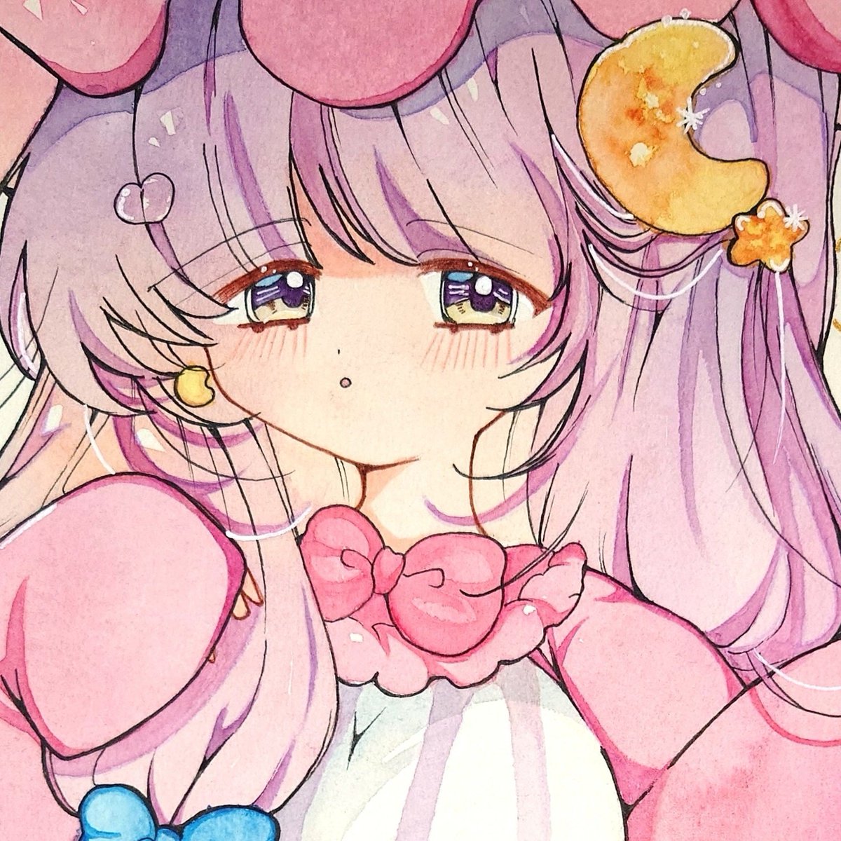 ヤフオク出品中です🌕️
ご縁がありましたら、よろしくお願いします✨
手描きイラスト　同人　東方Project　パチュリー・ノーレッジ　「萌え袖」　透明水彩
auctions.yahoo.co.jp/jp/auction/q11…