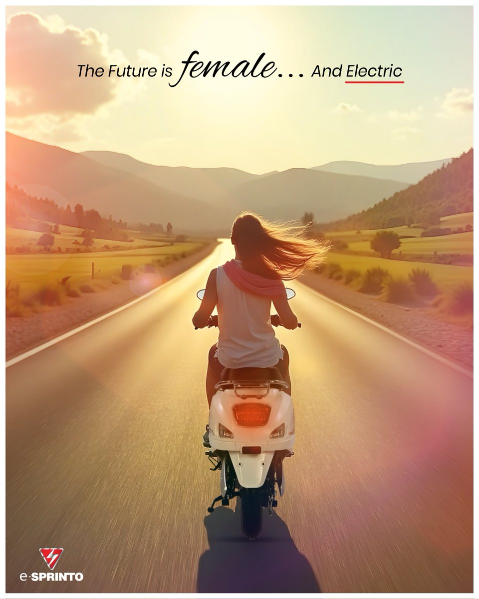 e_Sprinto's tweet photo. From first rides to everyday commutes, more women are switching to e-Sprinto for comfort, confidence, and a cleaner planet.

Because mobility isn’t just about getting there, it’s about owning the journey.

#womenpower #womenempowerment #esprinto #sustainable #goelectric https://t.co/Nxk3CV3JeI
