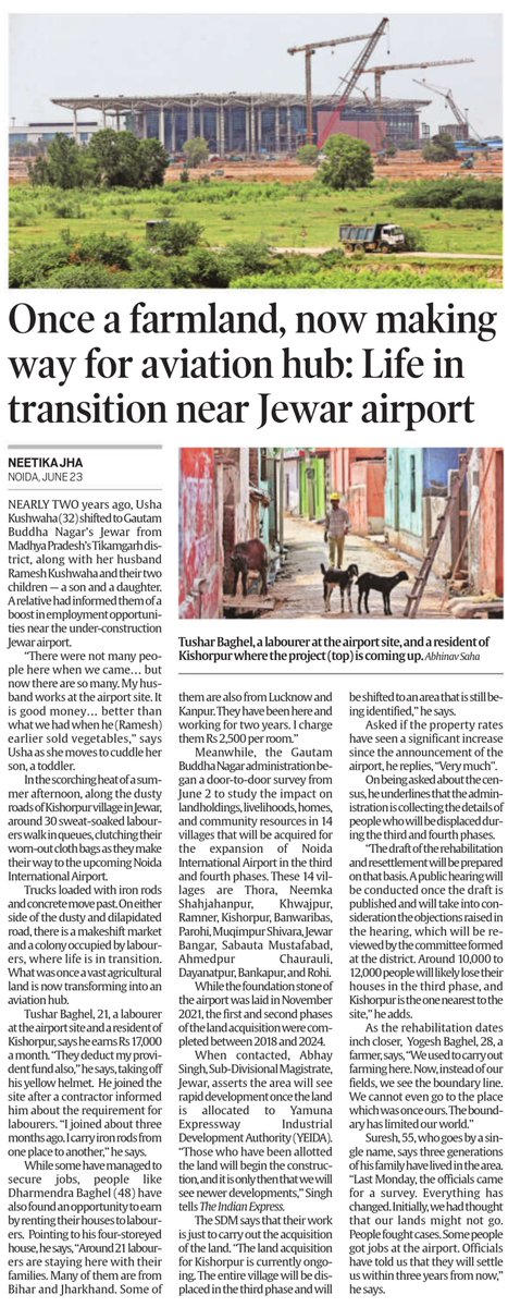 Noida International Airport (@niairport) on Twitter photo The growth around #NIAirport tells a story of progress, opportunity, and ambition.
This piece by <a href="/IndianExpress/">The Indian Express</a> captures the evolving landscape and the people behind it.
Read the full story here - bit.ly/4ljCKtP The growth around #NIAirport tells a story of progress, opportunity, and ambition.
This piece by <a href="/IndianExpress/">The Indian Express</a> captures the evolving landscape and the people behind it.
Read the full story here - bit.ly/4ljCKtP