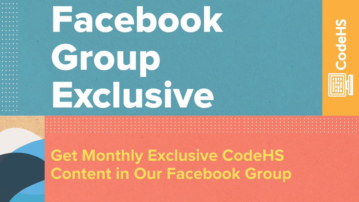 CodeHS's tweet image. Join our Facebook Group to access teaching materials and content we share only in the group each month. It’s a great way to stay inspired and connect with fellow CS educators. Join at buff.ly/8wnYgAn
#CodeHS #ComputerScience #FacebookGroup