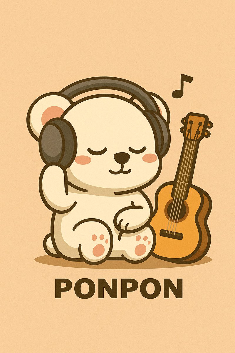 ponponwagmi's tweet photo. Dear @MIYAVI_OFFICIAL,
This soft white bear was created just for you.
I imagined PonPon sitting quietly, listening to your music… 🎸🐻
No promotion. No request. Just a quiet thank-you gift.
— from a little brown bear with a soft heart.
#PonPonOnSolana #NoRequest #JustGratitude https://t.co/t7gvn5QU59