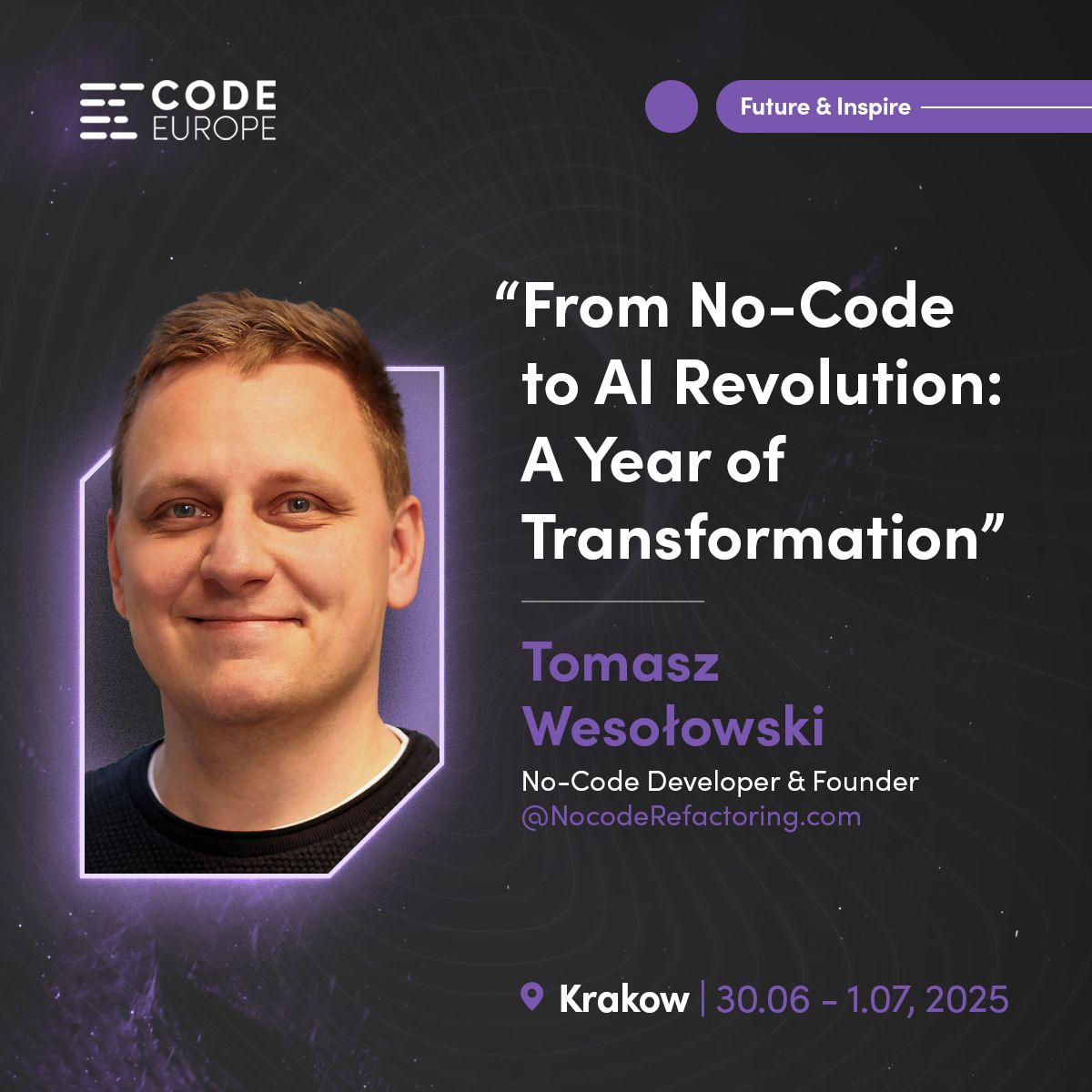 From "learn to code" to "learn to communicate with code": the no-code revolution just got supercharged by AI. What I call "vibe coding" is making app development more intuitive than ever. Join me at <a href="/code_europe/">Code Europe</a> in Kraków next week to explore this transformation! #nocode #AI