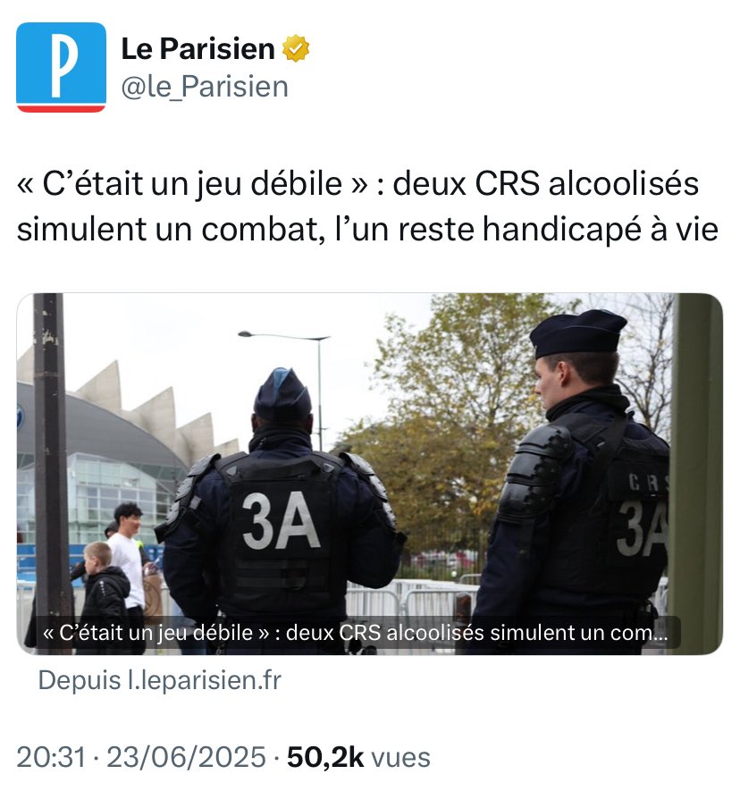 Ouais ben faudrait arrêter de recruter des débiles.
l.leparisien.fr/Pmwg