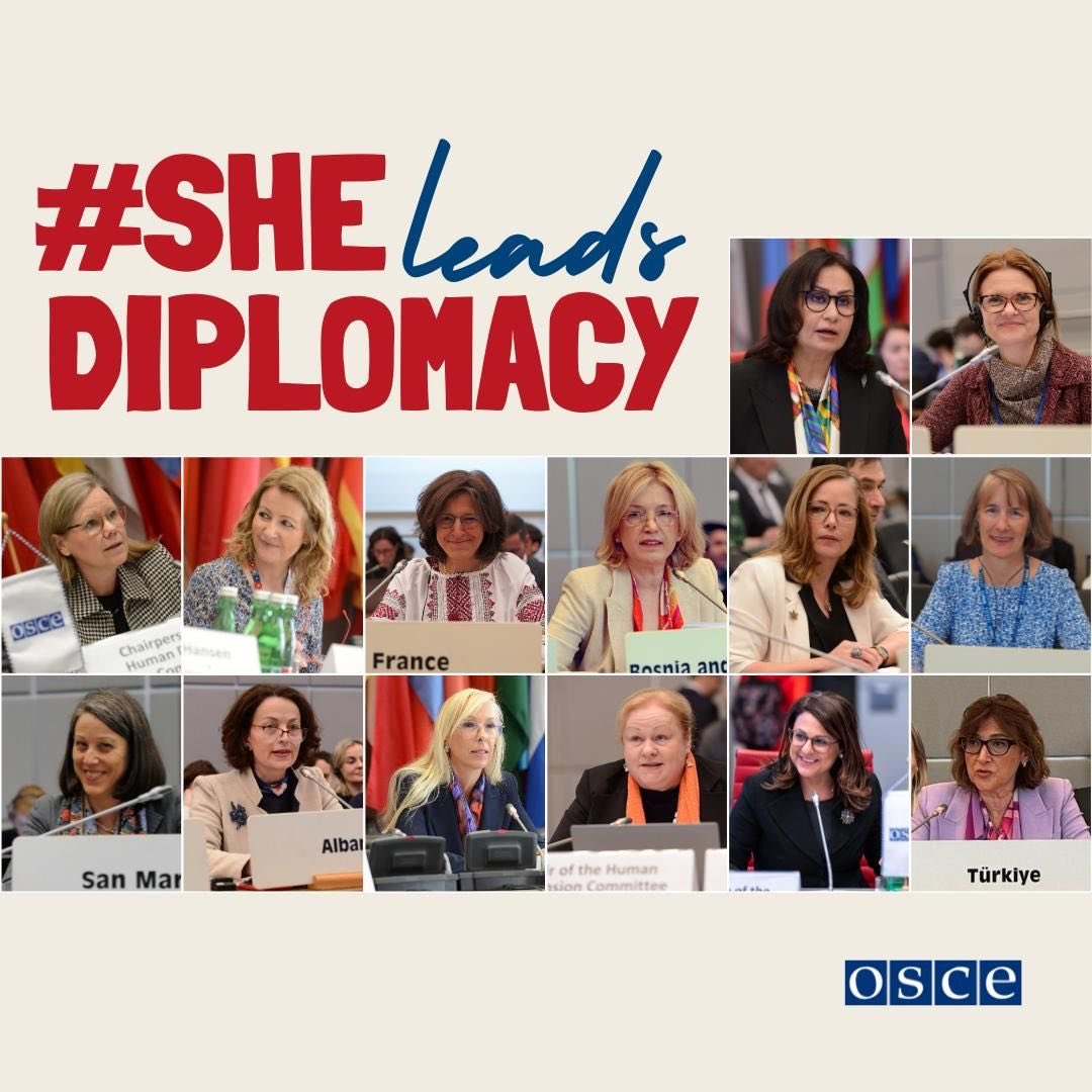 LScarpitta_OSCE's tweet image. At @OSCE #WomenInDiplomacy matter! They show what true leadership looks like in action!
🙏 to these remarkable Ambassadors who lead negotiations and work tirelessly every day to bring lasting solutions to today’s security challenges.
#SheLeadsDiplomacy