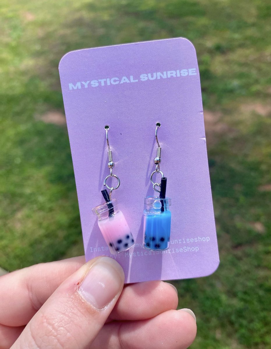 Boba Tea Earrings 

Etsy Shop: mysticalsunriseshop.etsy.com