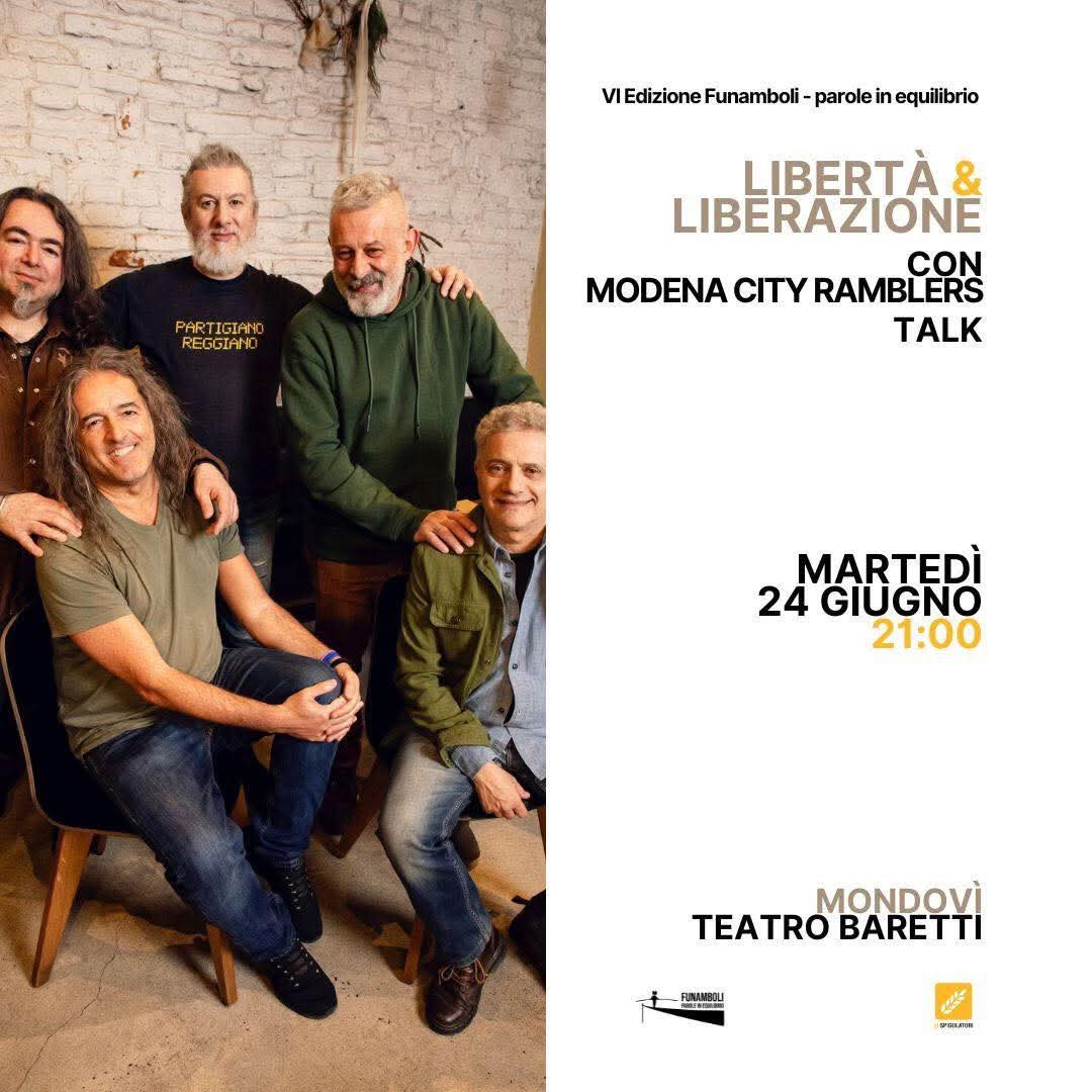 Modena City Ramblers 💣 (@mcityramblers) on Twitter photo Questa sera presentiamo il nostro libro “Nati per la libertà” a #Mondovì (CN)! 👉Il #FestivalFunamboli, organizzato da Gli Spigolatori - Associazione Culturale, nella ed. 2025 propone il tema "Libertà e Liberazione".
Questa sera, alle 21 cineteatro Baretti. <a href="/lanavediteseoed/">La nave di Teseo</a> Questa sera presentiamo il nostro libro “Nati per la libertà” a #Mondovì (CN)! 👉Il #FestivalFunamboli, organizzato da Gli Spigolatori - Associazione Culturale, nella ed. 2025 propone il tema "Libertà e Liberazione".
Questa sera, alle 21 cineteatro Baretti. <a href="/lanavediteseoed/">La nave di Teseo</a>
