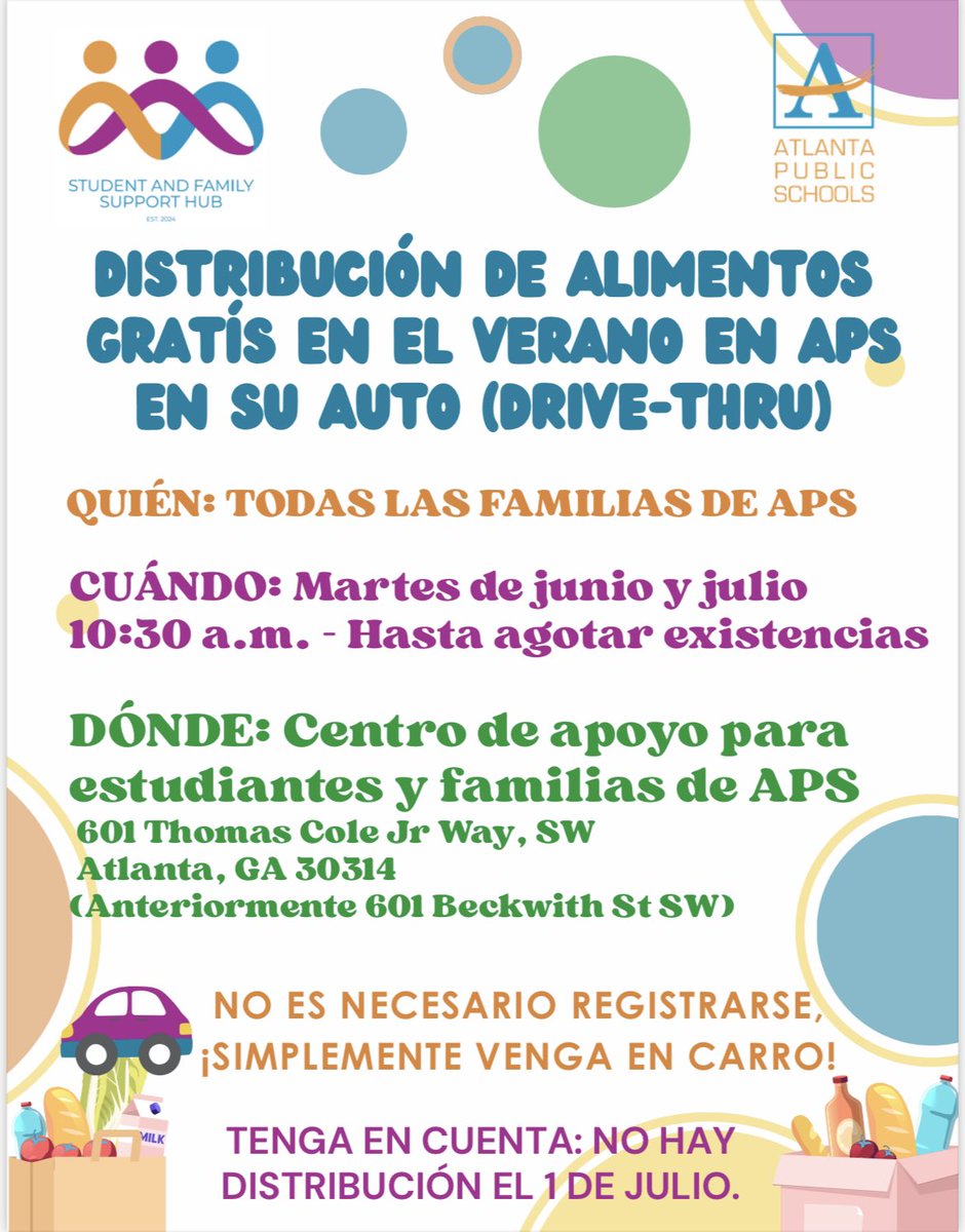 It’s food distribution day!!!!!! See you soon! Tell your neighbors! 👏👏👏