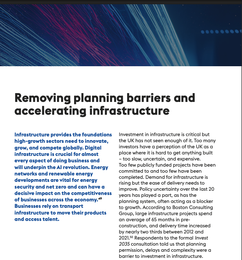 Overall, I am very pleased to see a strong emphasis on improving the business environment throughout the document, which addresses many of the fundamental barriers to UK competitiveness.