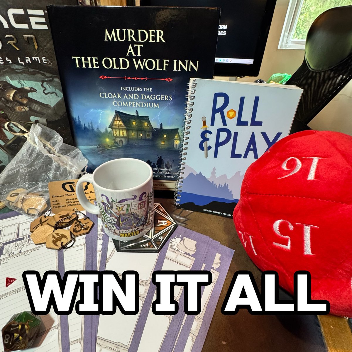 dragonbornbard's tweet photo. WIN IT ALL! 
You can win it all by heading in over to our 1k Subscriber #giveaway video on our channel home page. 

https://t.co/aWZ7SP5cV8

#dice #dicebag #dicetower #boardgames #terrain #wargaming #dnd #dungeonsanddragons #giveaway #books #resinart #battlemats #40k https://t.co/WgKNfXSOwJ