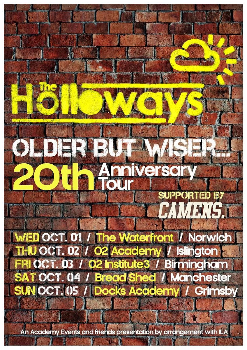 💚💛 Post summer dates for your diary’s… Tickets on sale NOW for our tours with Iglu &amp; Hartly and The Holloways ! 🥳🙌🏻

🎟️ - linktr.ee/camensuk