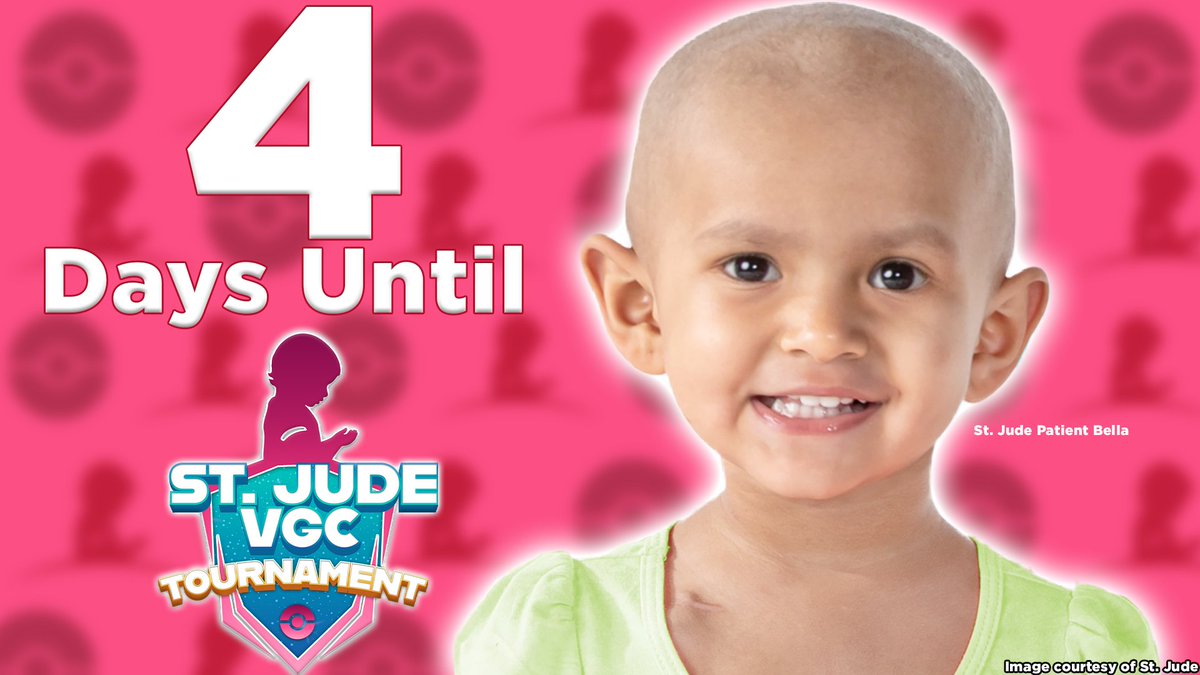 4️⃣Days Until We Play for Kids like Bella!
❤ <a href="/StJudeVGC/">❤️St. Jude VGC Tour❤️</a> Tour 
📅June 28th 2025
⌚10am CST
👥140+/256 Trainers
💰$1,800+ Raised for <a href="/StJude/">St. Jude</a> 
1️⃣Champion to Crown
📃Sign up and Support to play for Finding Cures and Saving Children
⛓ Links Below