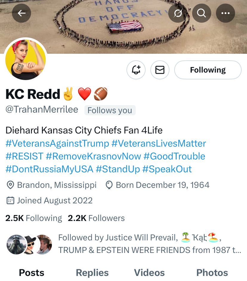 Sinfulskin (@sinfulskin2) on Twitter photo Special Boost: FAM, Would you be kind enough to follow our Resister Friend โฆ<a href="/TrahanMerrilee/">KC Reddโ๏ธโค๐</a>โฉ? Any help is greatly appreciated. ๐บ๐ธ๐๐๐๐พ Special Boost: FAM, Would you be kind enough to follow our Resister Friend โฆ<a href="/TrahanMerrilee/">KC Reddโ๏ธโค๐</a>โฉ? Any help is greatly appreciated. ๐บ๐ธ๐๐๐๐พ