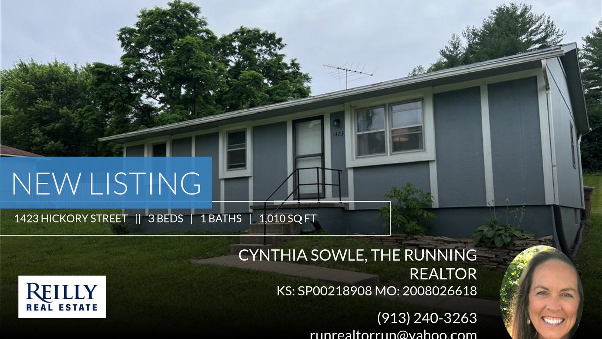 RunRealtorRun2's tweet image. **WOW** Take a look  👀 at this property 🏡 that just hit the market! Located at 1423 Hickory Street in Atchison. Call (913) 240-3263 📲for more information.  "The Running Realtor" will go the extra mile for YOUR real estate needs!... csowle.reilly.realestate/showcase/1423-…