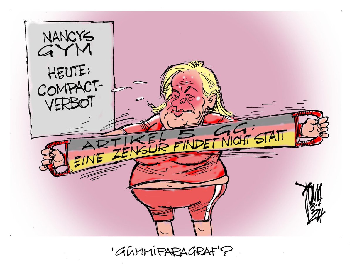 i_iangg's tweet image. Ich wette, #Faeser hat heute einen Hexenschuss.

#Compact #Compactverbot