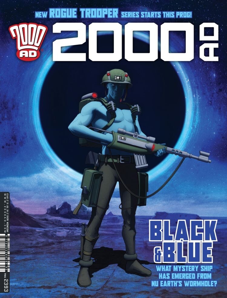 My 2nd @2000ad.bsky.social   Rogue Trooper cover out this week, and a 3rd one done and waiting for publication ,, 3rd one is a painting..