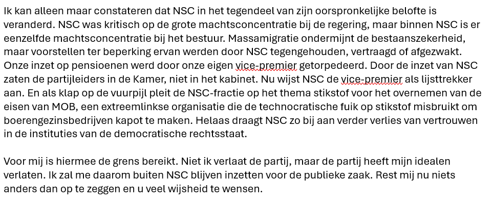 Marinus den Hartogh (@m_denhartogh) on Twitter photo Met pijn in het hart zojuist mijn lidmaatschap van <a href="/NwSocContract/">Nieuw Sociaal Contract</a> opgezegd. Ik zal me blijven inzetten voor de publieke zaak, maar dan via andere initiatieven. Het was een eer om van <a href="/NwSocContract/">Nieuw Sociaal Contract</a> deel uit te maken. Ik wens iedereen in en om de partij veel wijsheid toe. Met pijn in het hart zojuist mijn lidmaatschap van <a href="/NwSocContract/">Nieuw Sociaal Contract</a> opgezegd. Ik zal me blijven inzetten voor de publieke zaak, maar dan via andere initiatieven. Het was een eer om van <a href="/NwSocContract/">Nieuw Sociaal Contract</a> deel uit te maken. Ik wens iedereen in en om de partij veel wijsheid toe.