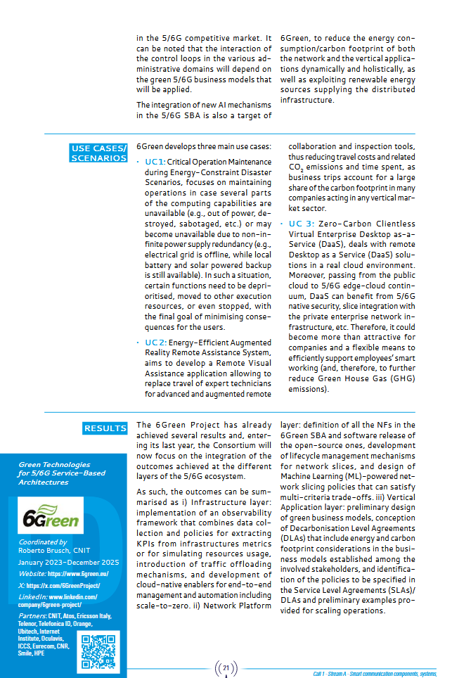 6GreenProject's tweet photo. The #SNSJU Journal 2025 showcases #6Green and all 79 projects advancing Europe’s 6G #leadership.

🔗https://t.co/wQo3fD2J2I 

 🌍📶 #6G @6G_SNS  #DigitalEU https://t.co/1HoObQo0BZ