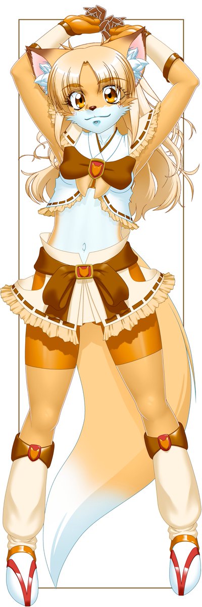 過去絵データ加筆色変でケモトヨカワちゃん 