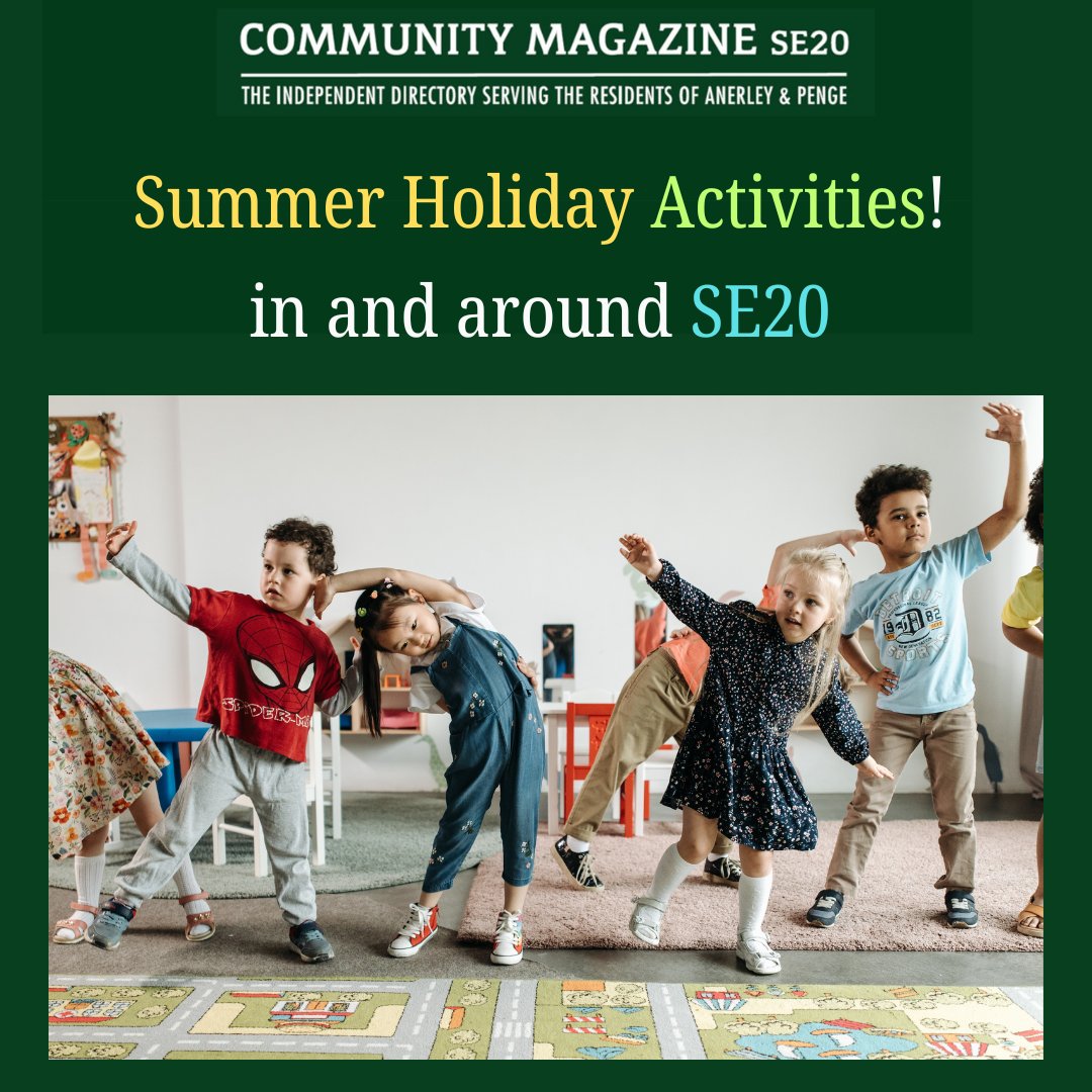 Belinda O'Grady (@se20magazine) on Twitter photo If you have any events or activities planned for the kids this summer, why not tell everyone about it in SE20 Community Magazine. To book your ad space email SE20mag@aol.com . #SE20 #Penge #SE19 If you have any events or activities planned for the kids this summer, why not tell everyone about it in SE20 Community Magazine. To book your ad space email SE20mag@aol.com . #SE20 #Penge #SE19