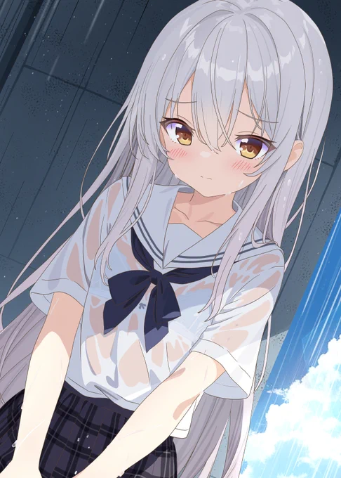 【お知らせ】 6月30日発売の電撃萌王8月号付録「濡れ透け彼女にドキドキする本」に1枚描かせていただきました!よろしくお願いします!