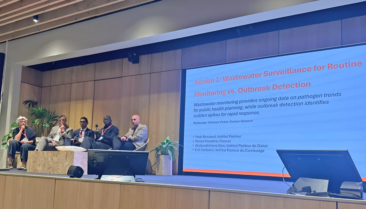 PasteurDakar's tweet image. The Institut Pasteur de Dakar is proud to join the @PasteurNetwork 's international meeting on wastewater surveillance, June 24–25 in Lille.
Dr. Abdourahmane Sow will speak on routine monitoring vs. outbreak detection.
#IPDakar #WastewaterSurveillance #OneHealth