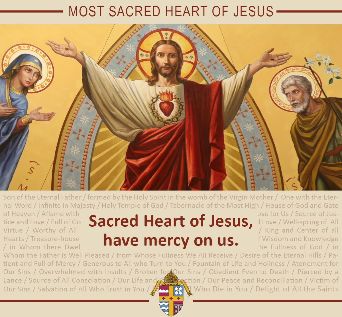 Today we celebrate the Most Sacred Heart of Jesus. St. John Paul II said, “The Sacred Heart has given us everything — redemption, salvation, sanctification.”

The cathedral of #dioknox is named after the Sacred Heart, a reminder of the mystery of God's love for His people. ❤️‍🔥